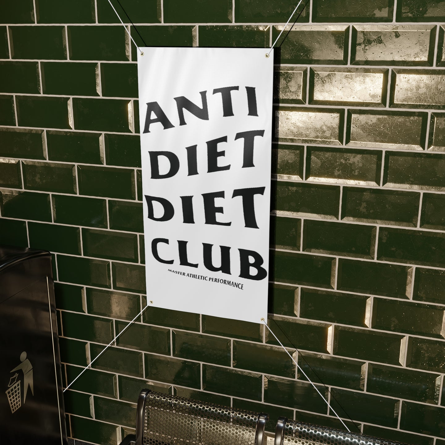 Anti-Diet Diet Club Gym Banner 48