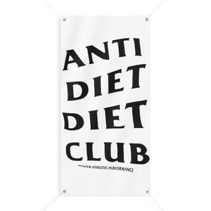 Anti-Diet Diet Club Gym Banner 48"x24"